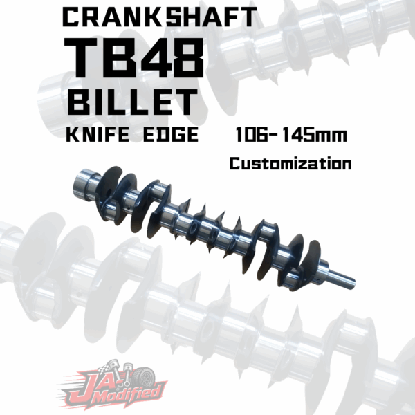 High Performance Crankshaft TB48 Billet 105mm-145mm Stroke Knife Edge