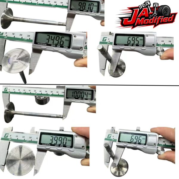 JA Modified Nissan TB48 Stainless Steel Black Nitride Intake Valves